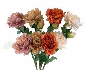 F0321 Peony Spray (Rustic Style) 68cm 4 Colours outdoor greenery  