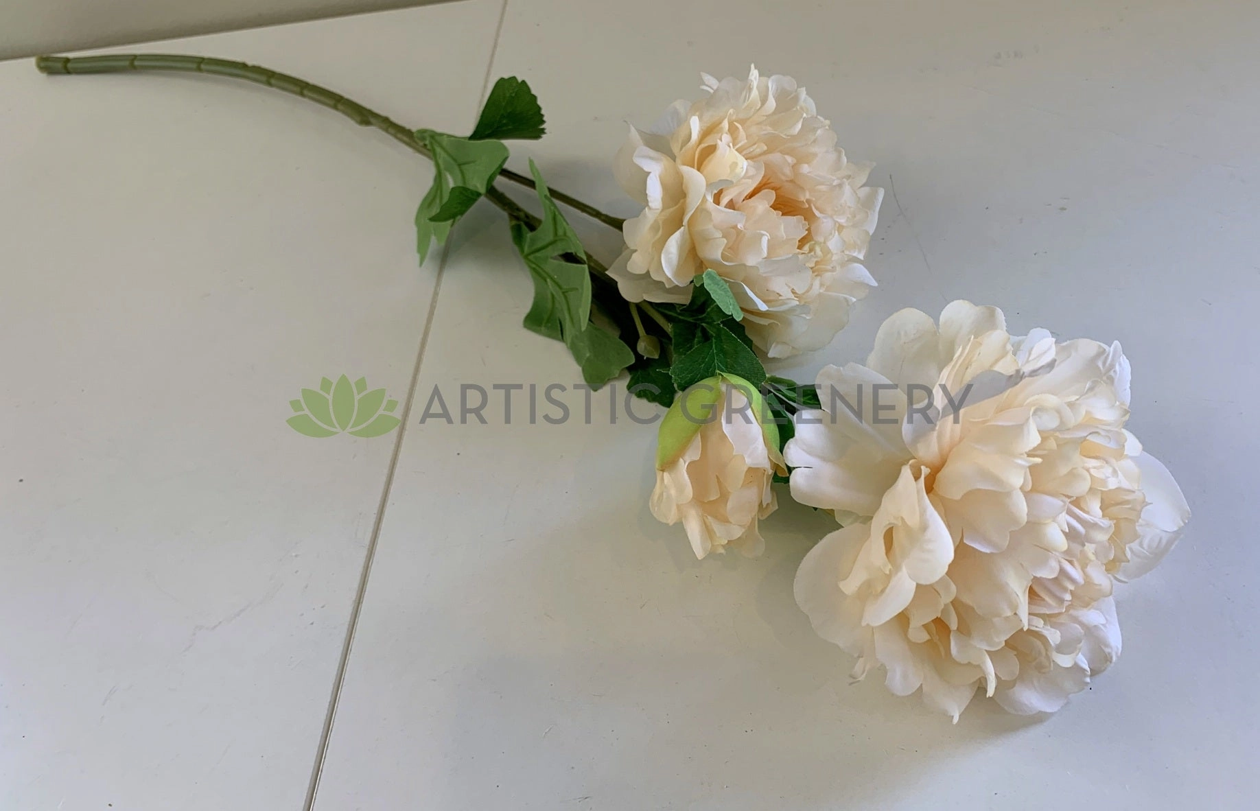 F0321 Peony Spray (Rustic Style) 68cm 4 Colours
