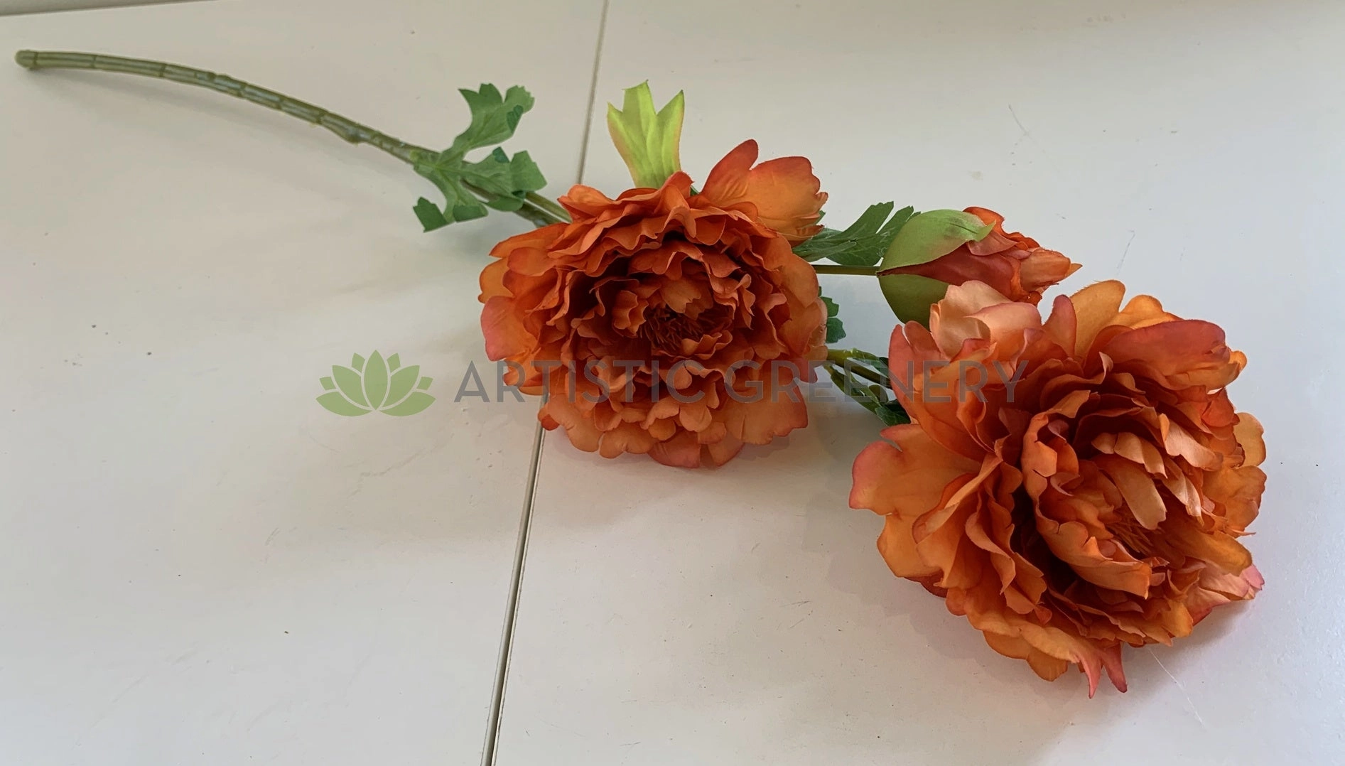 F0321 Peony Spray (Rustic Style) 68cm 4 Colours