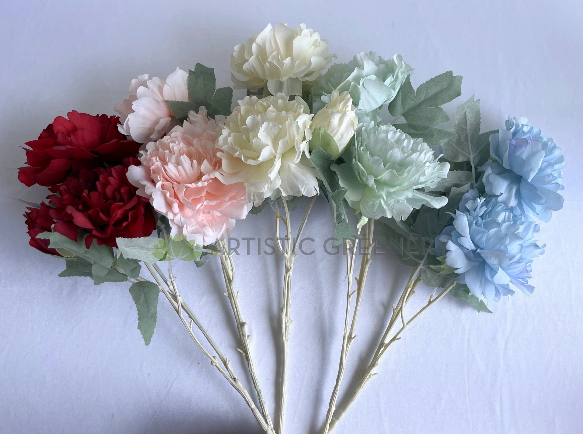 F0321N Peony Spray 72cm 5 Colours