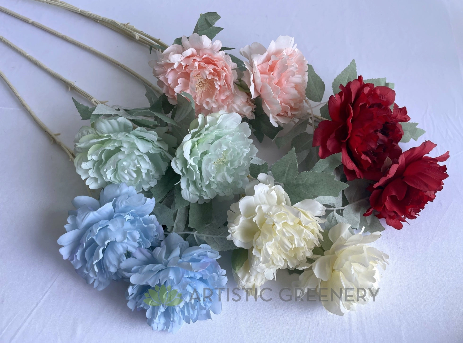 F0321N Peony Spray 72cm 5 Colours