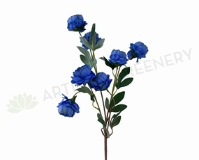 F0322 Small Peony Spray 77cm Blue outdoor greenery  