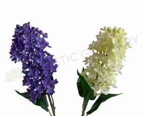 F0327 Hyacinth Stem (Real Touch Quality) 54cm Purple / White indoor houseplants  