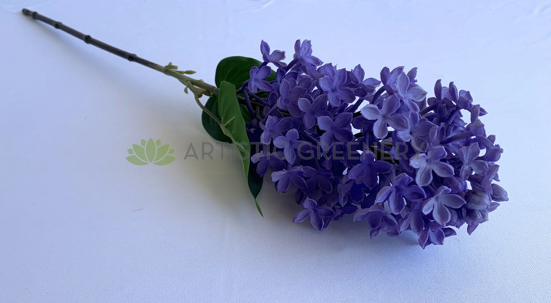 F0327 Hyacinth Stem (Real Touch Quality) 54cm Purple / White