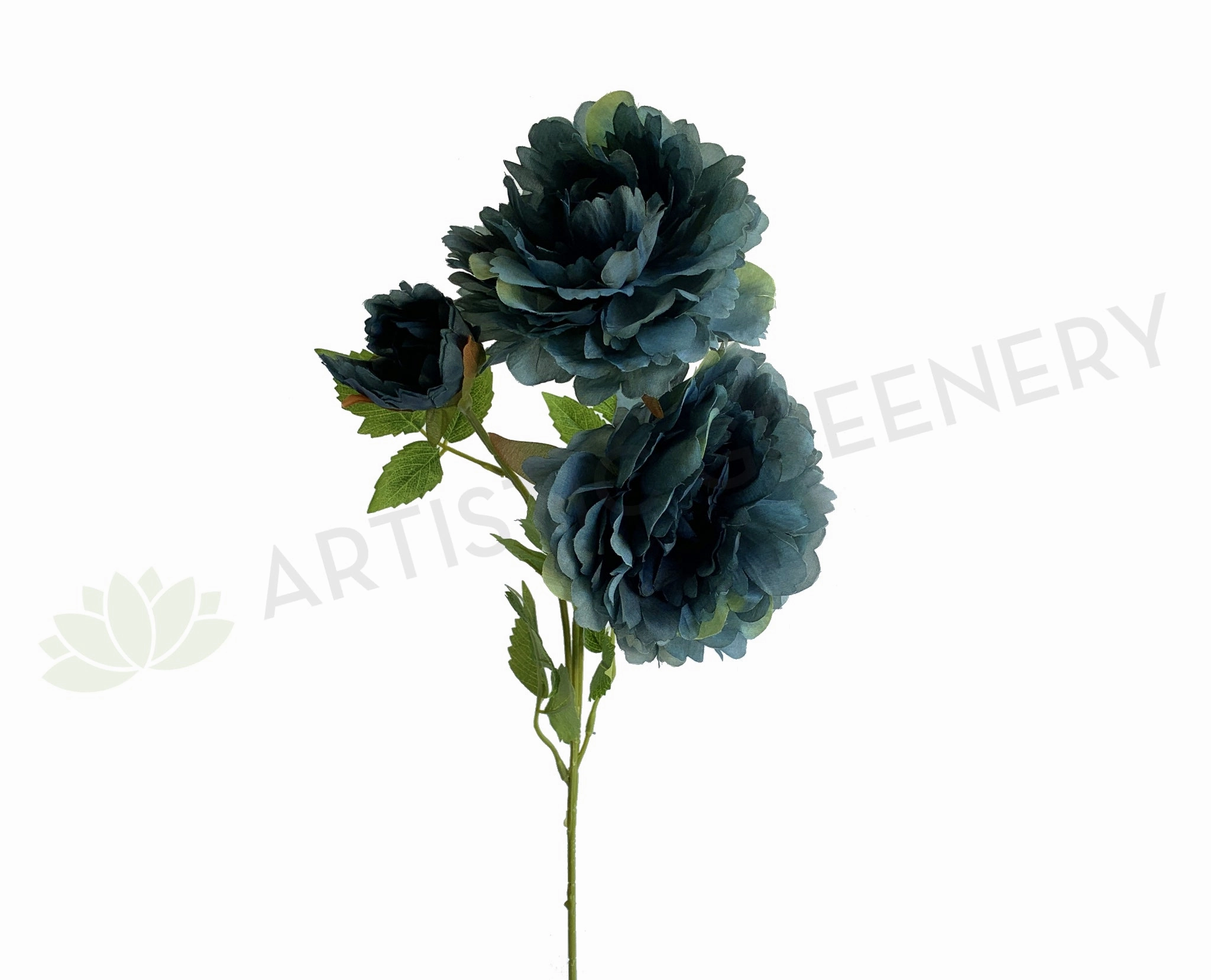 F0330 Blue Peony Spray 69cm indoor houseplants  
