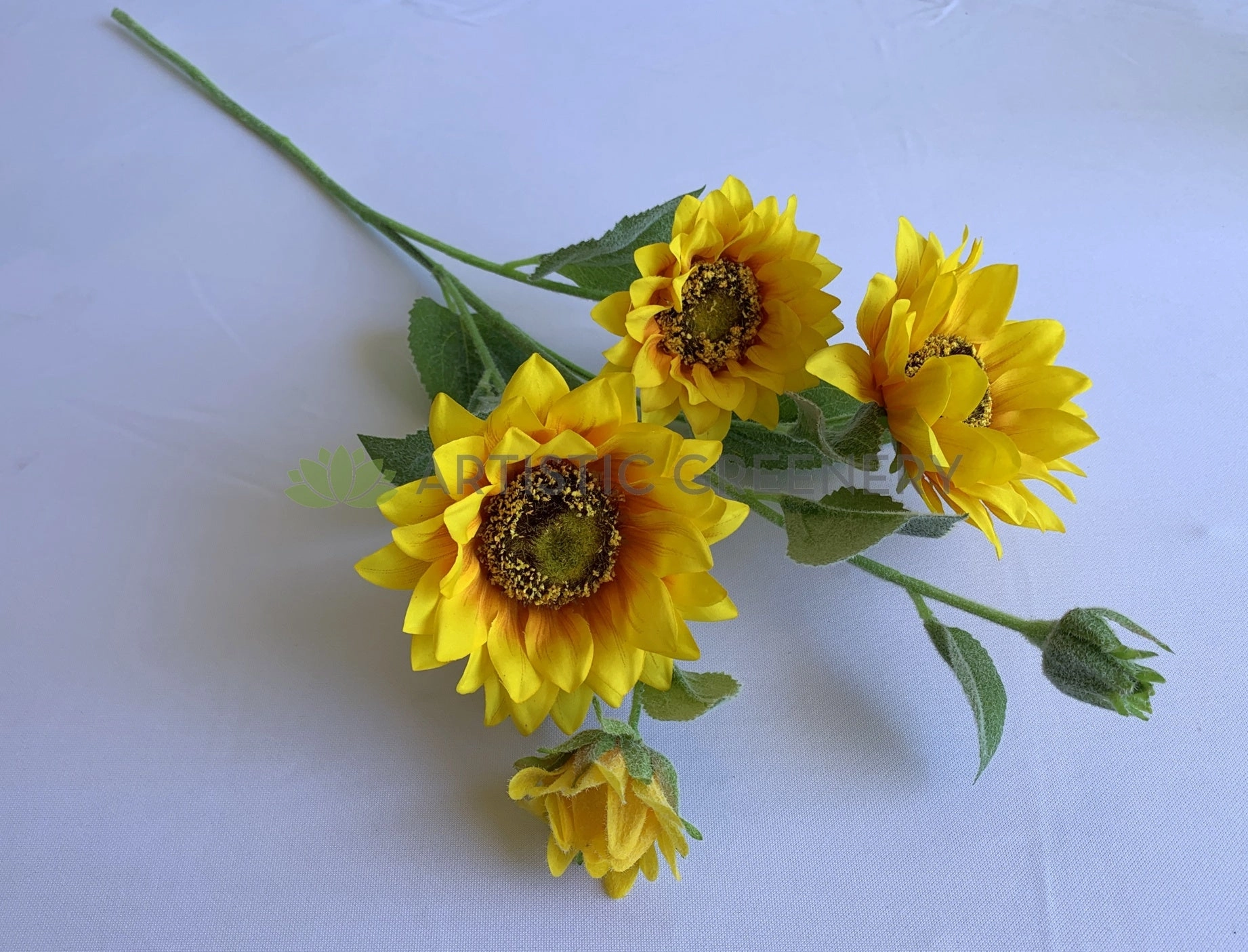 F0332 Sunflower Spray 61cm Yellow