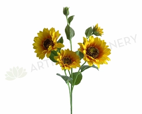 F0332 Sunflower Spray 61cm Yellow outdoor greenery  