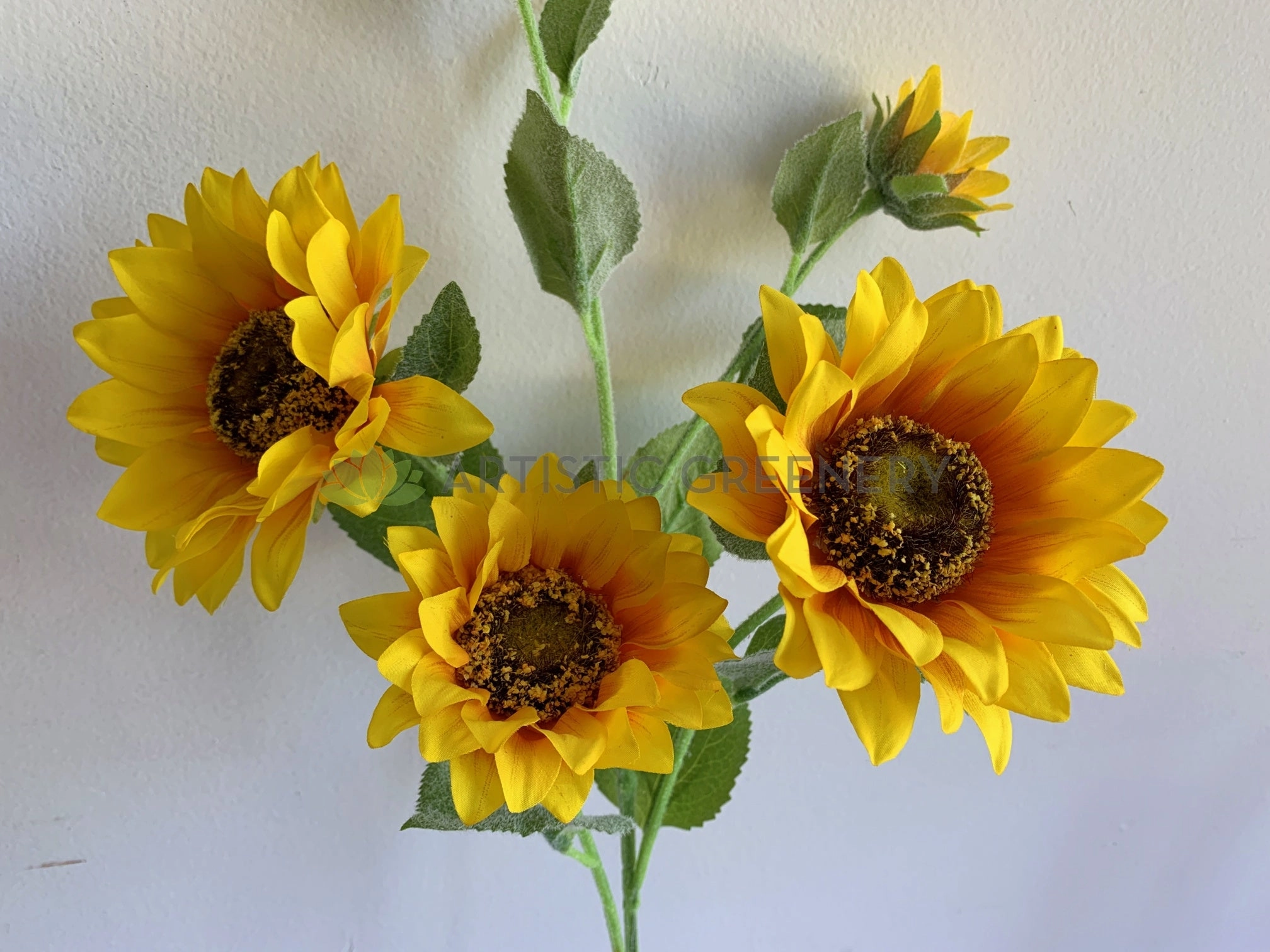 F0332 Sunflower Spray 61cm Yellow