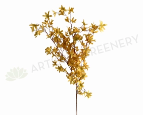 F0335 Spring Flower Spray 121cm Mustard outdoor greenery  