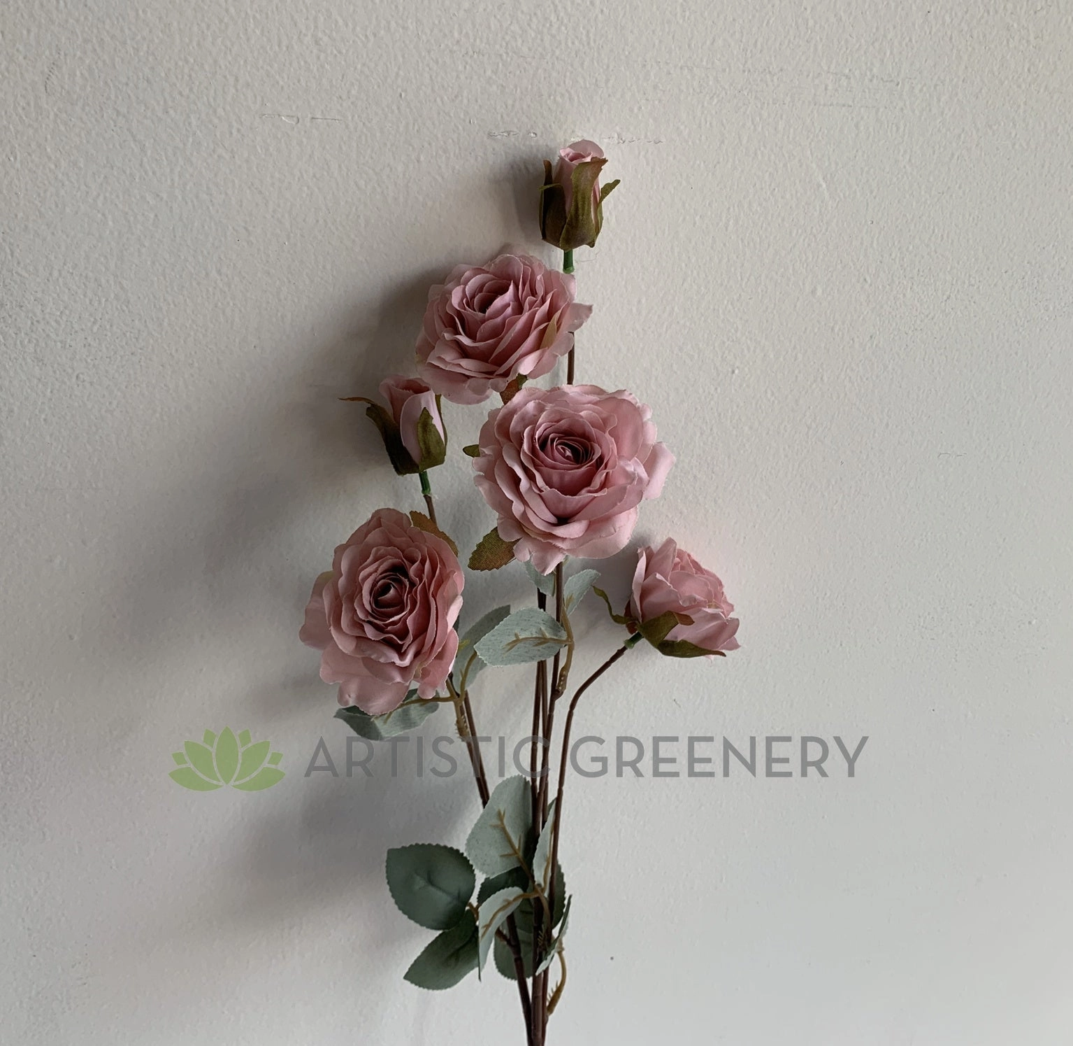 F0341 Rose Spray 81cm Dusty Pink