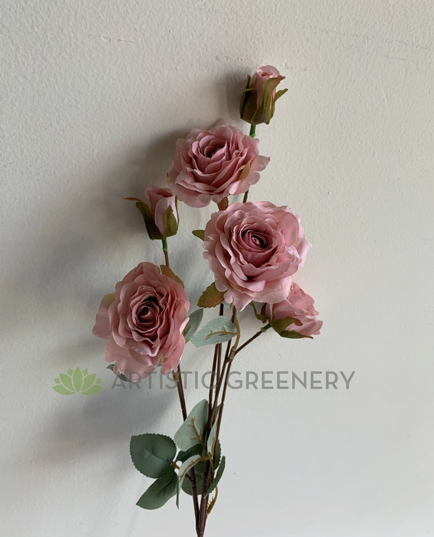 F0341 Rose Spray 81cm Dusty Pink