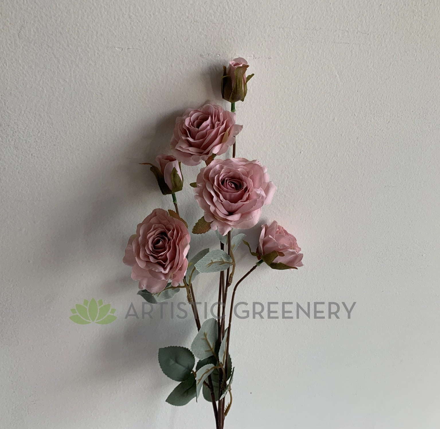 F0341 Rose Spray 81cm Dusty Pink