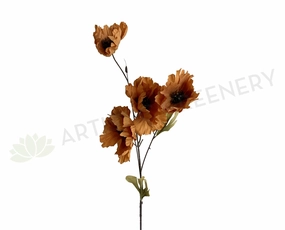 F0342 Magnolia / Poppy Spray 87cm Light Brown outdoor greenery  