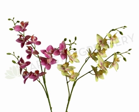 F0357 Orchid Spray 83cm Pink / Light Yellow outdoor greenery  