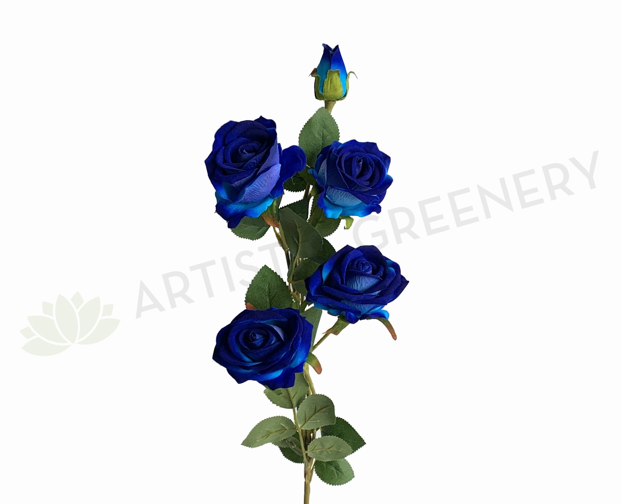 F0359 Deluxe Velvet Rose Spray 84cm Blue indoor houseplants  