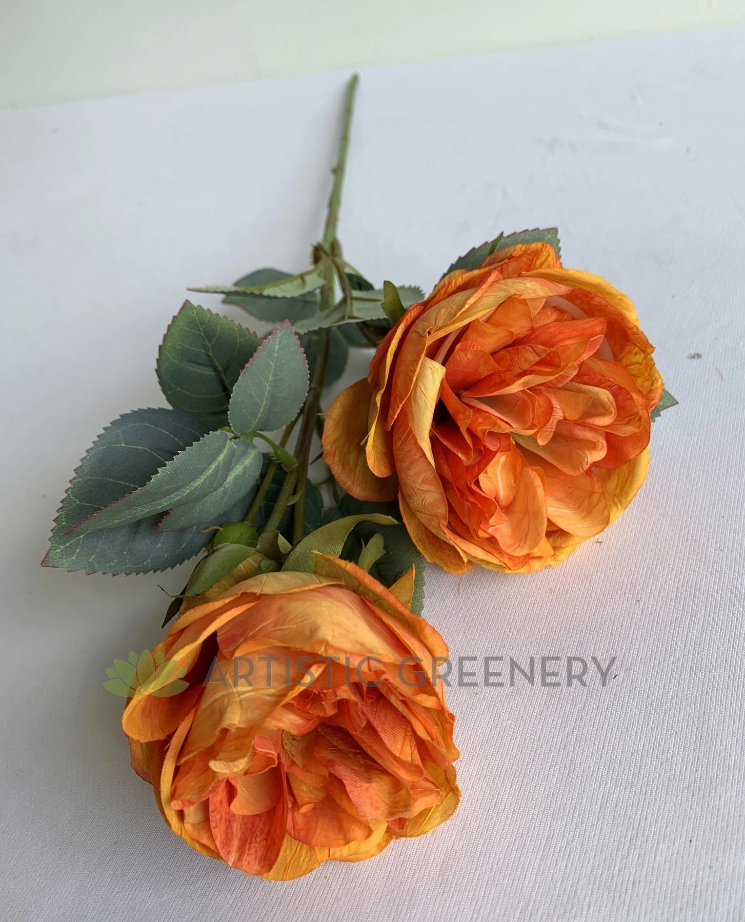 F0362 David Austin Rose Spray 57cm Orange