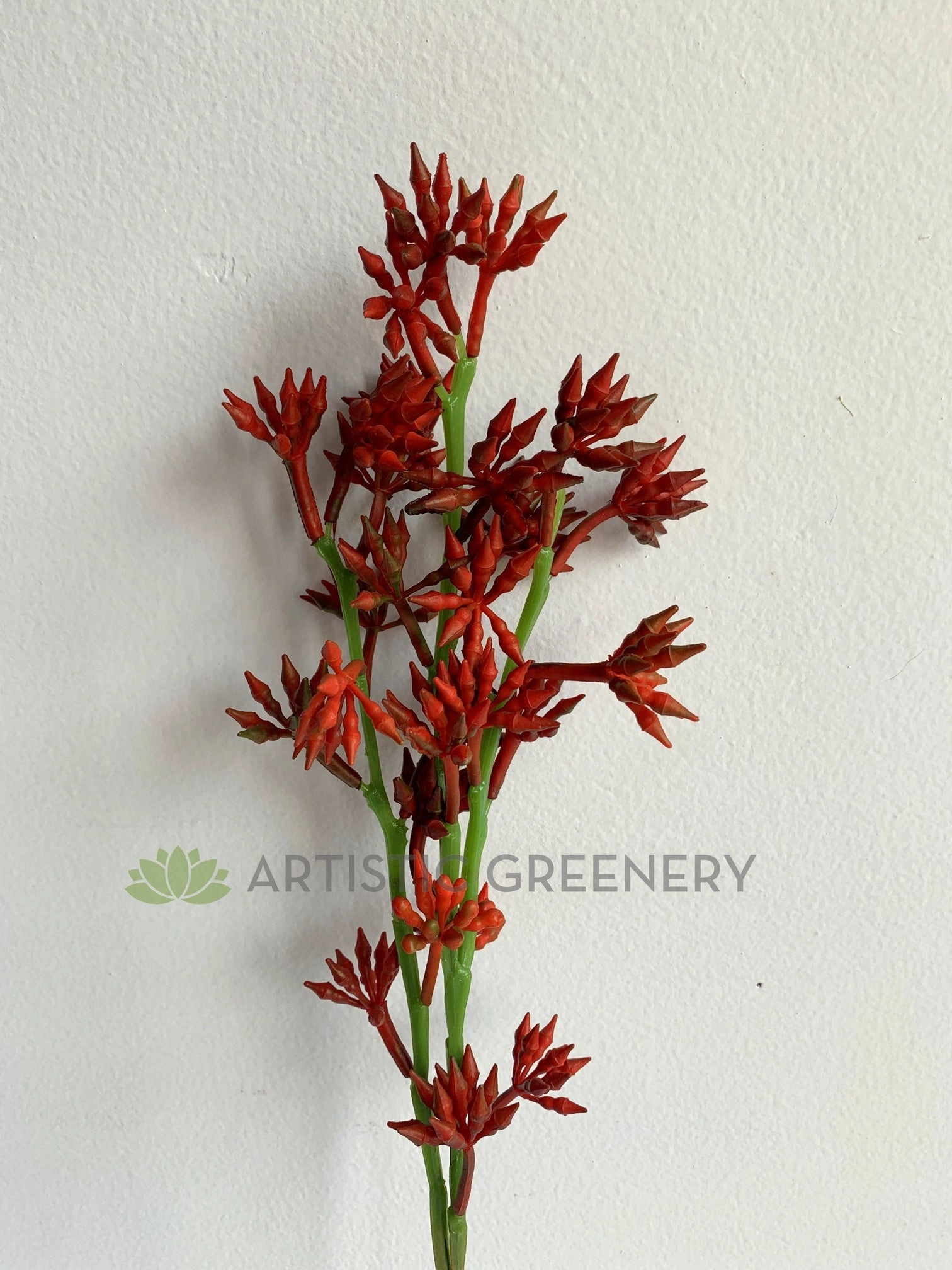F0365 Red Seeded Foliage 58cm Red