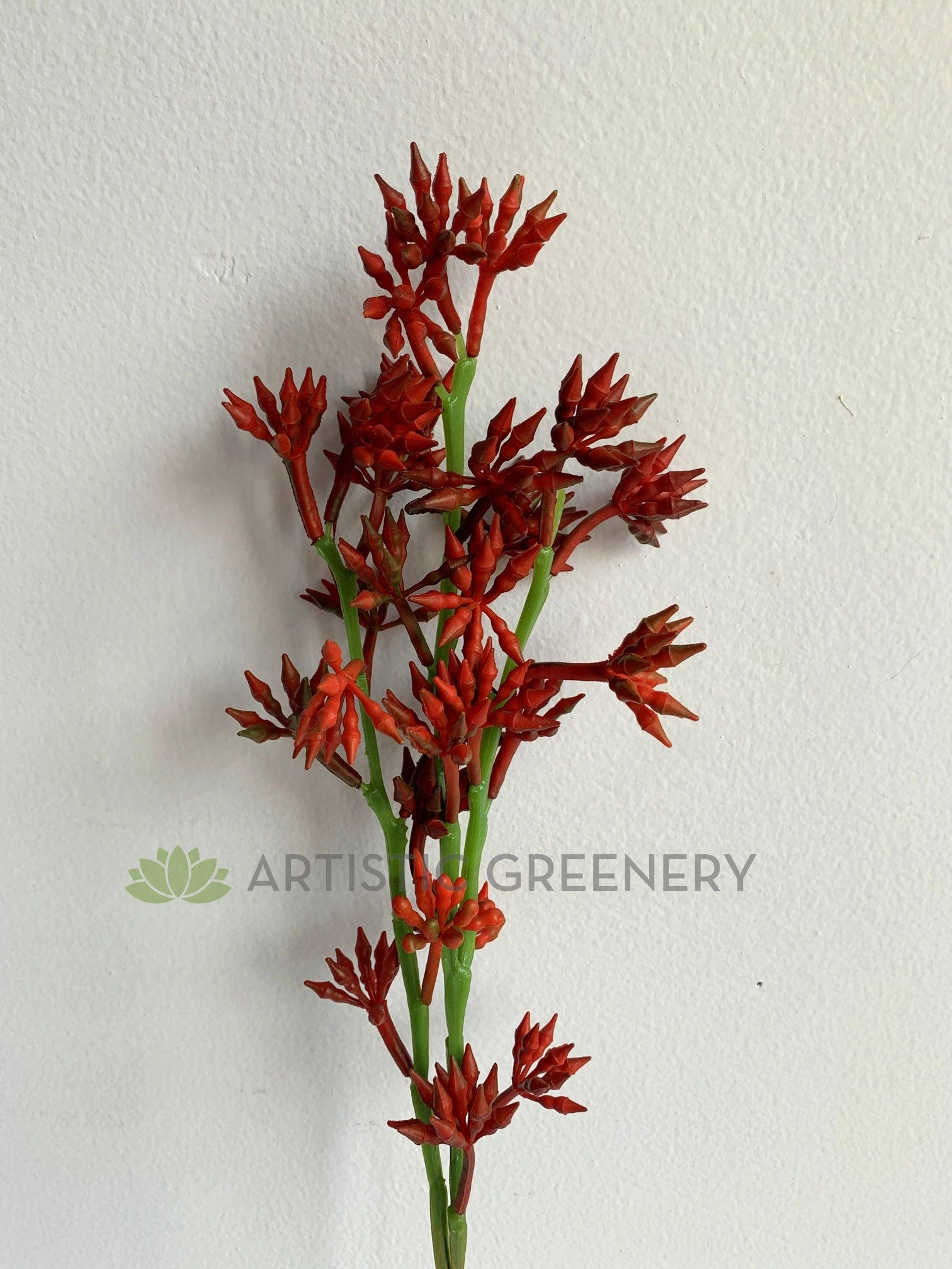F0365 Red Seeded Foliage 58cm Red
