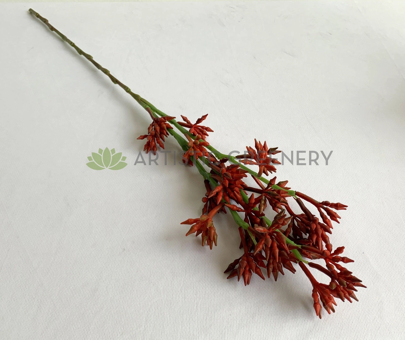 F0365 Red Seeded Foliage 58cm Red