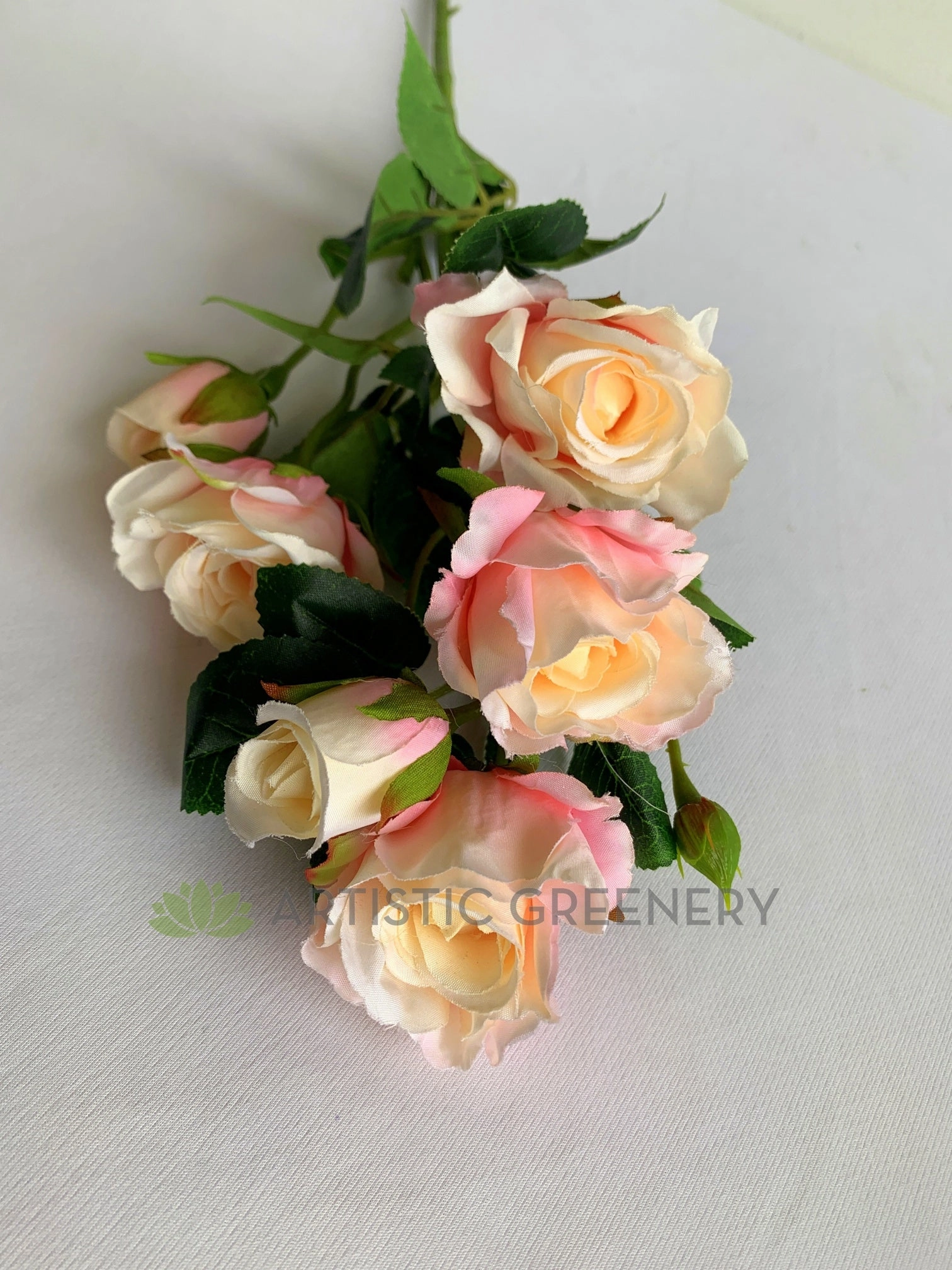 F0366 Rose Spray 62cm Pink