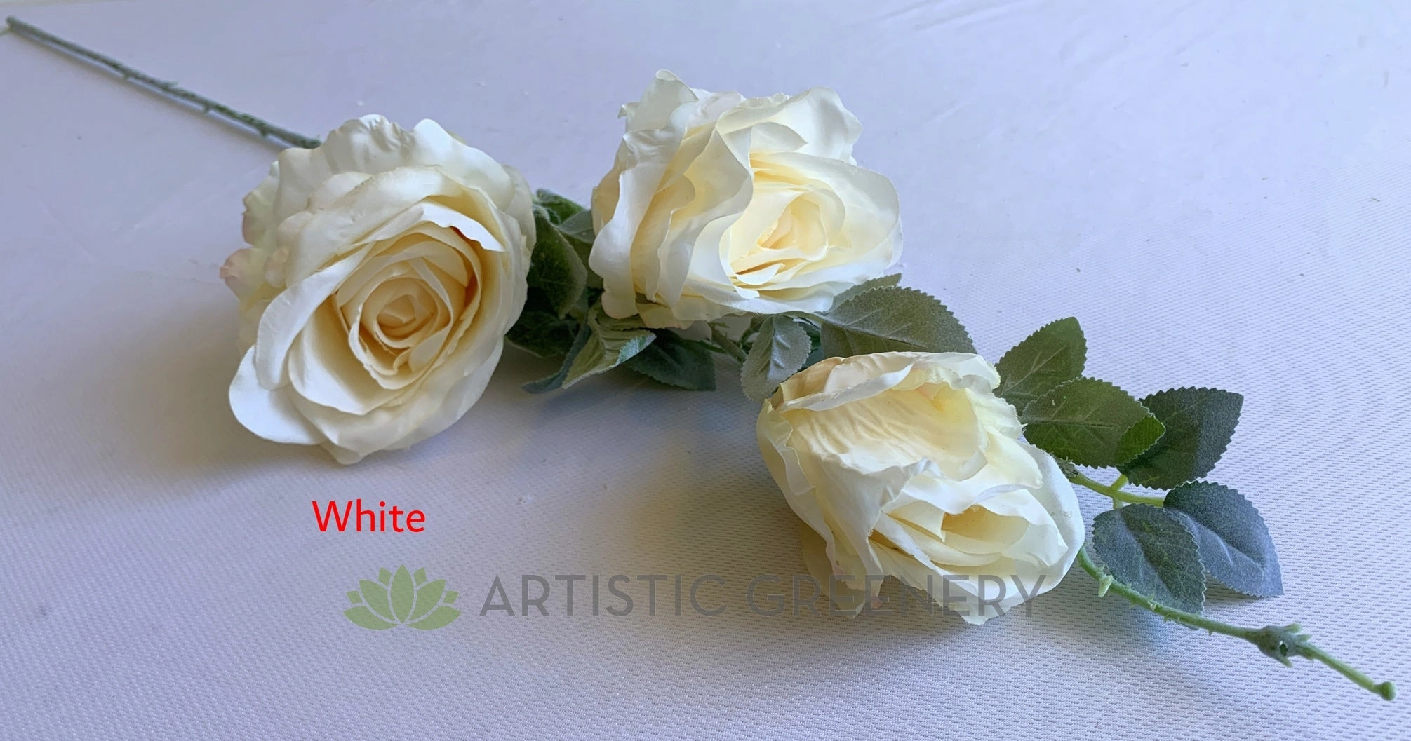 F0367 Elegant Rose Spray 87cm 5 Colours