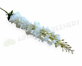 F0368-S93 Delphinium / Stock Flower 104cm White outdoor greenery  