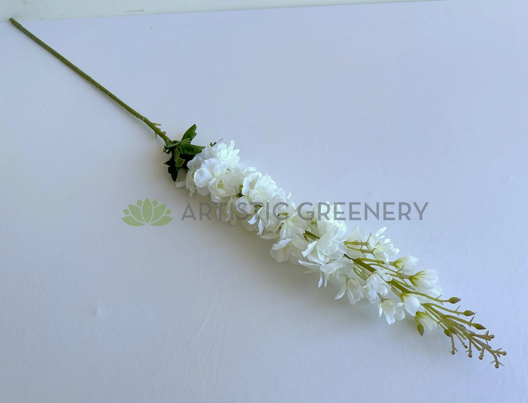 F0368-S93 Delphinium / Stock Flower 104cm White