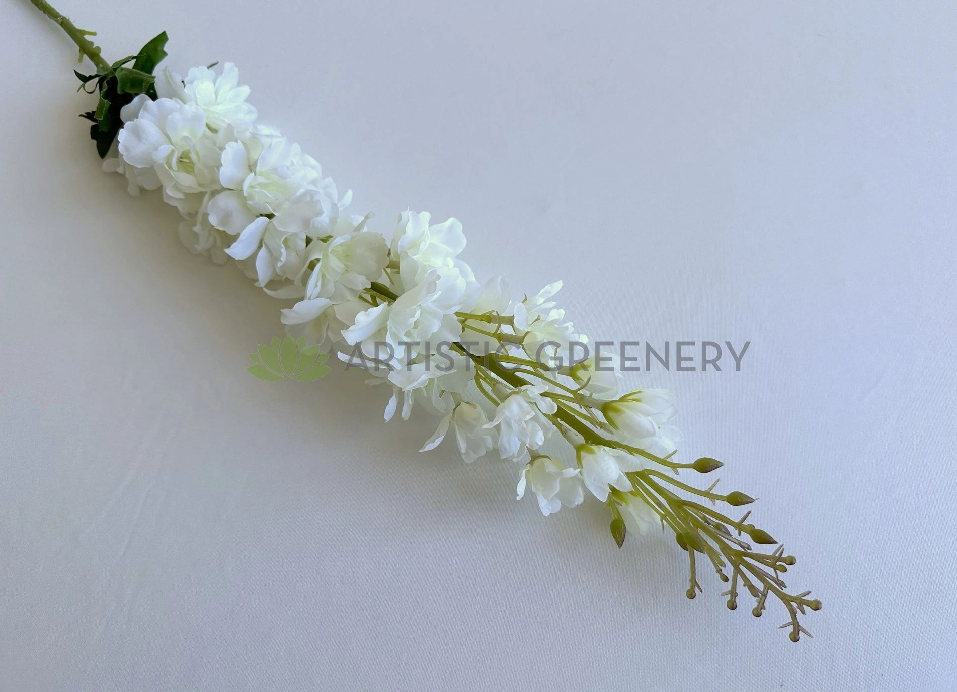 F0368-S93 Delphinium / Stock Flower 104cm White