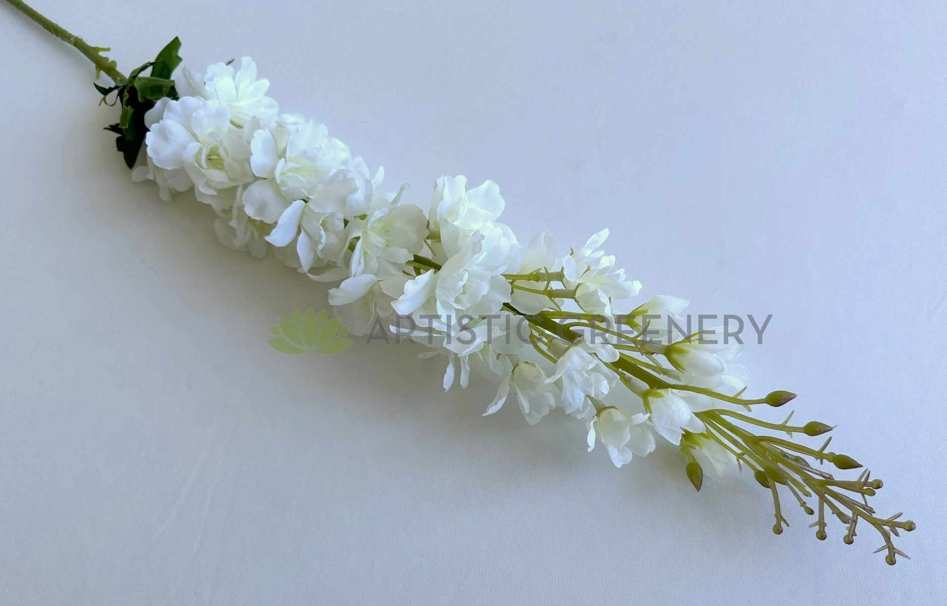 F0368-S93 Delphinium / Stock Flower 104cm White