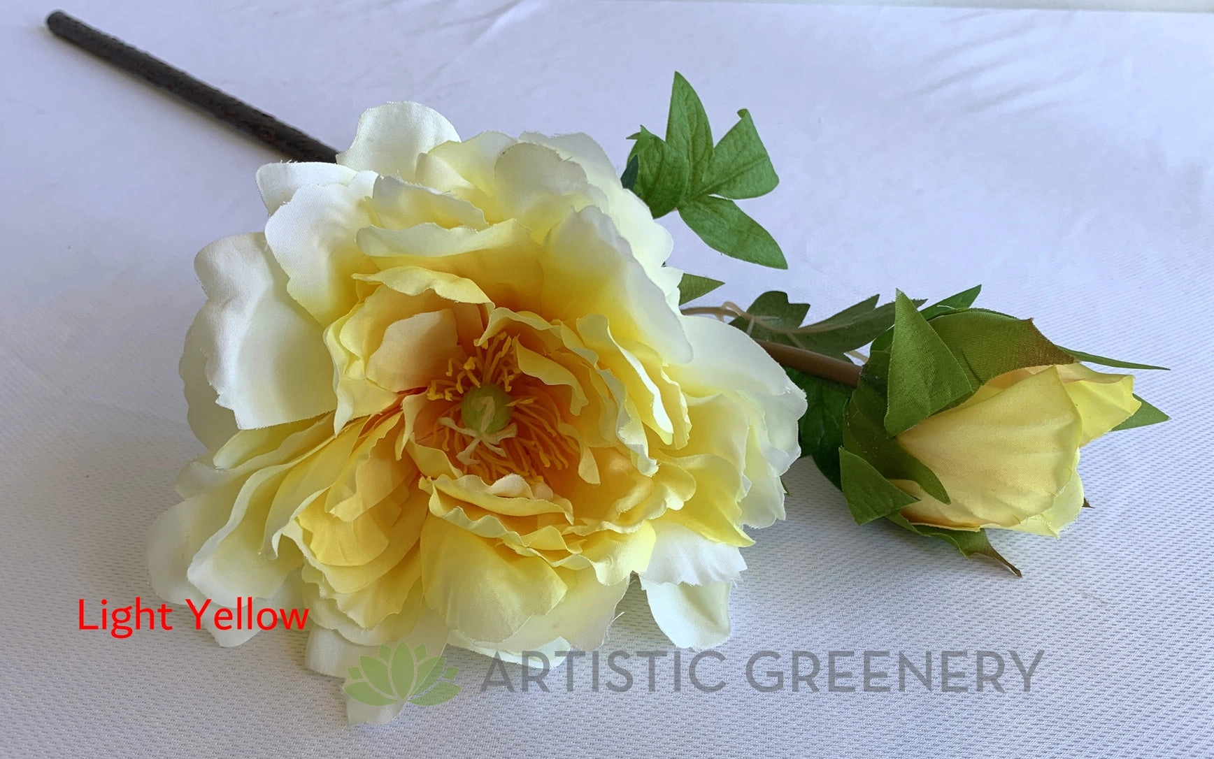 F0369 Chinese Peony Spray 52cm 4 Colours