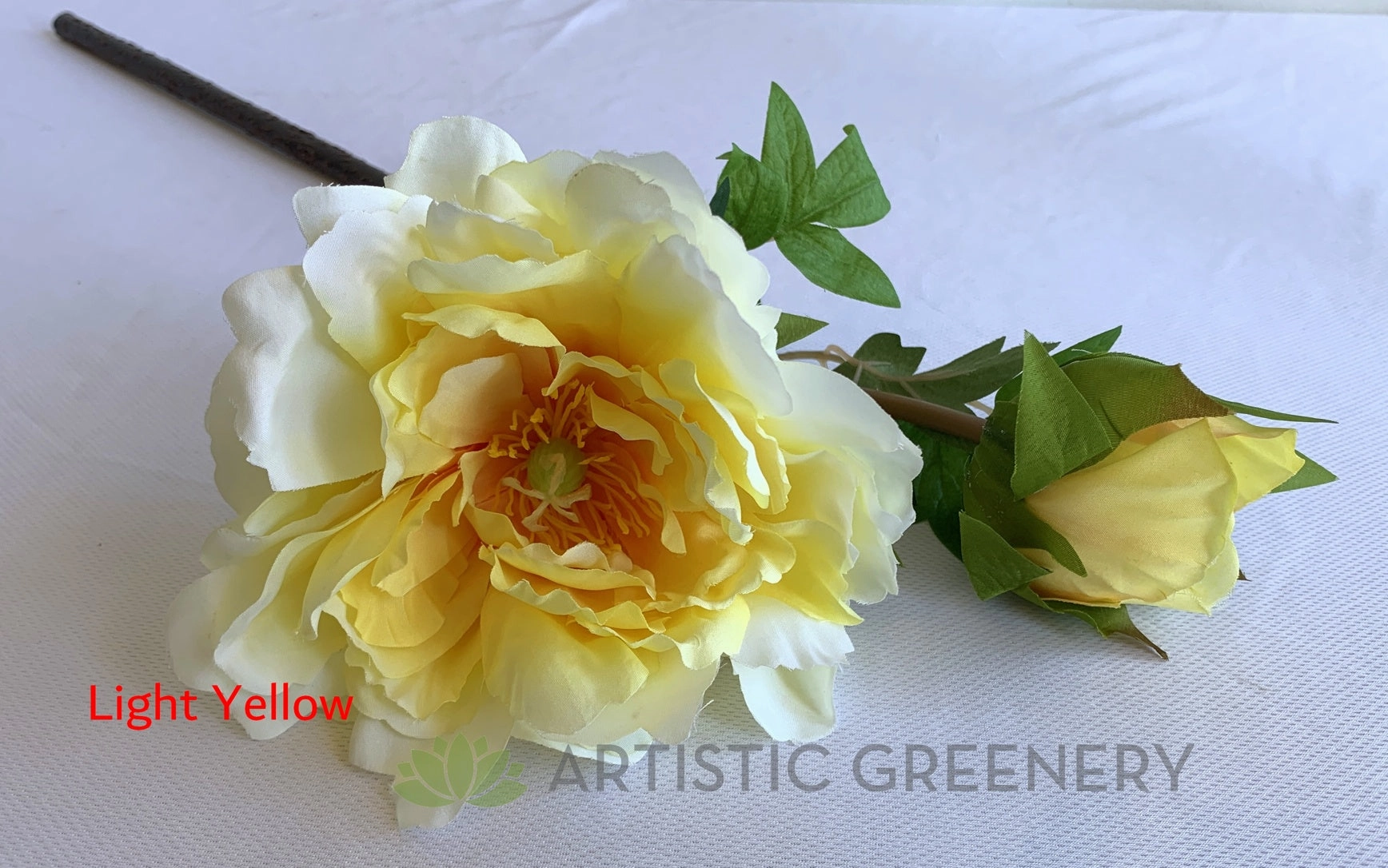F0369 Chinese Peony Spray 52cm 4 Colours
