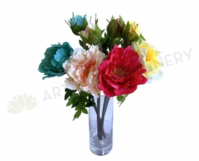 F0369 Chinese Peony Spray 52cm 4 Colours outdoor greenery  