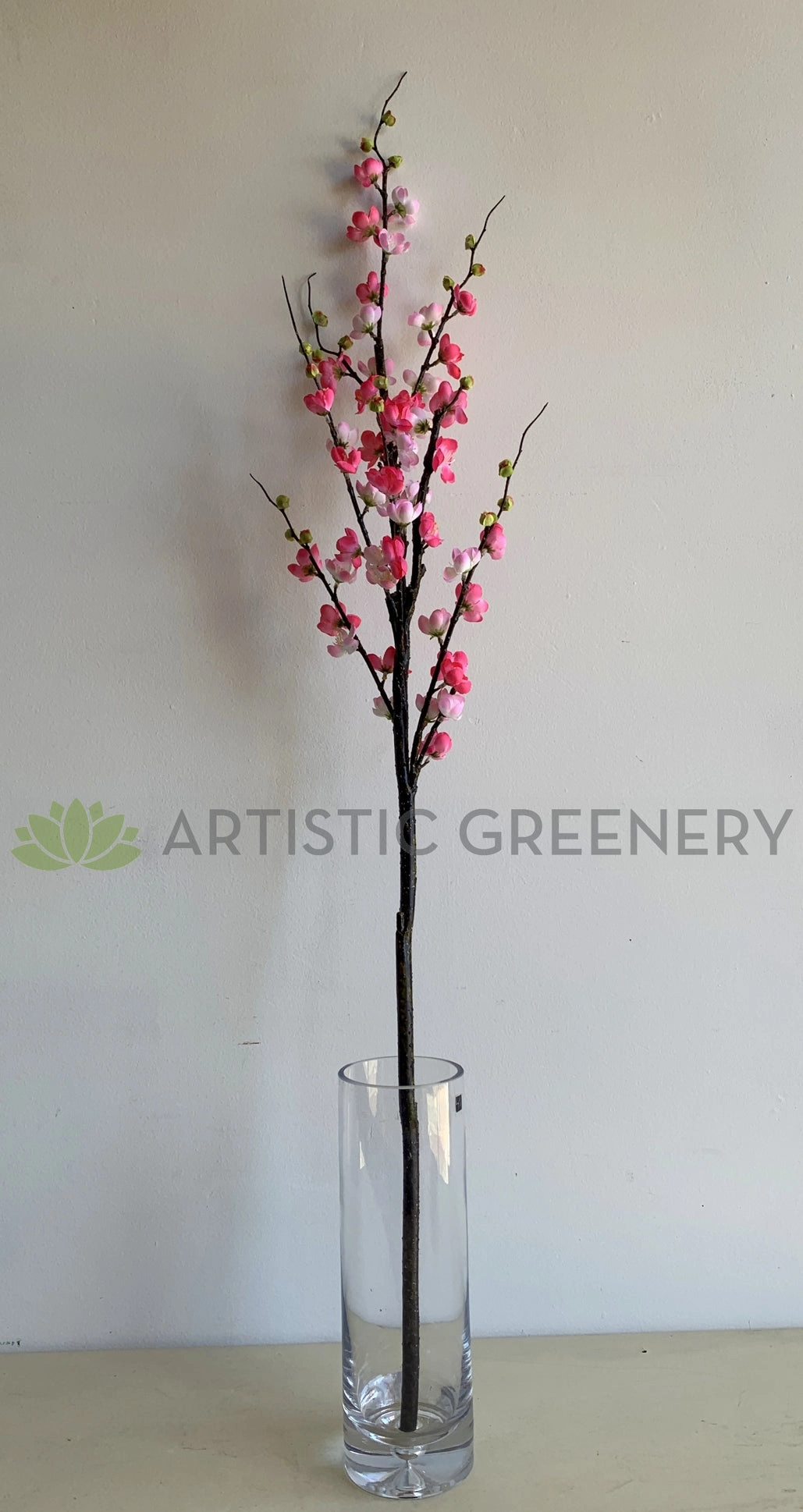 F0371 Cherry Blossom Branch 120cm Bright Pink