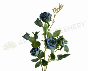 F0373 Teal Rose Spray 68cm outdoor greenery  