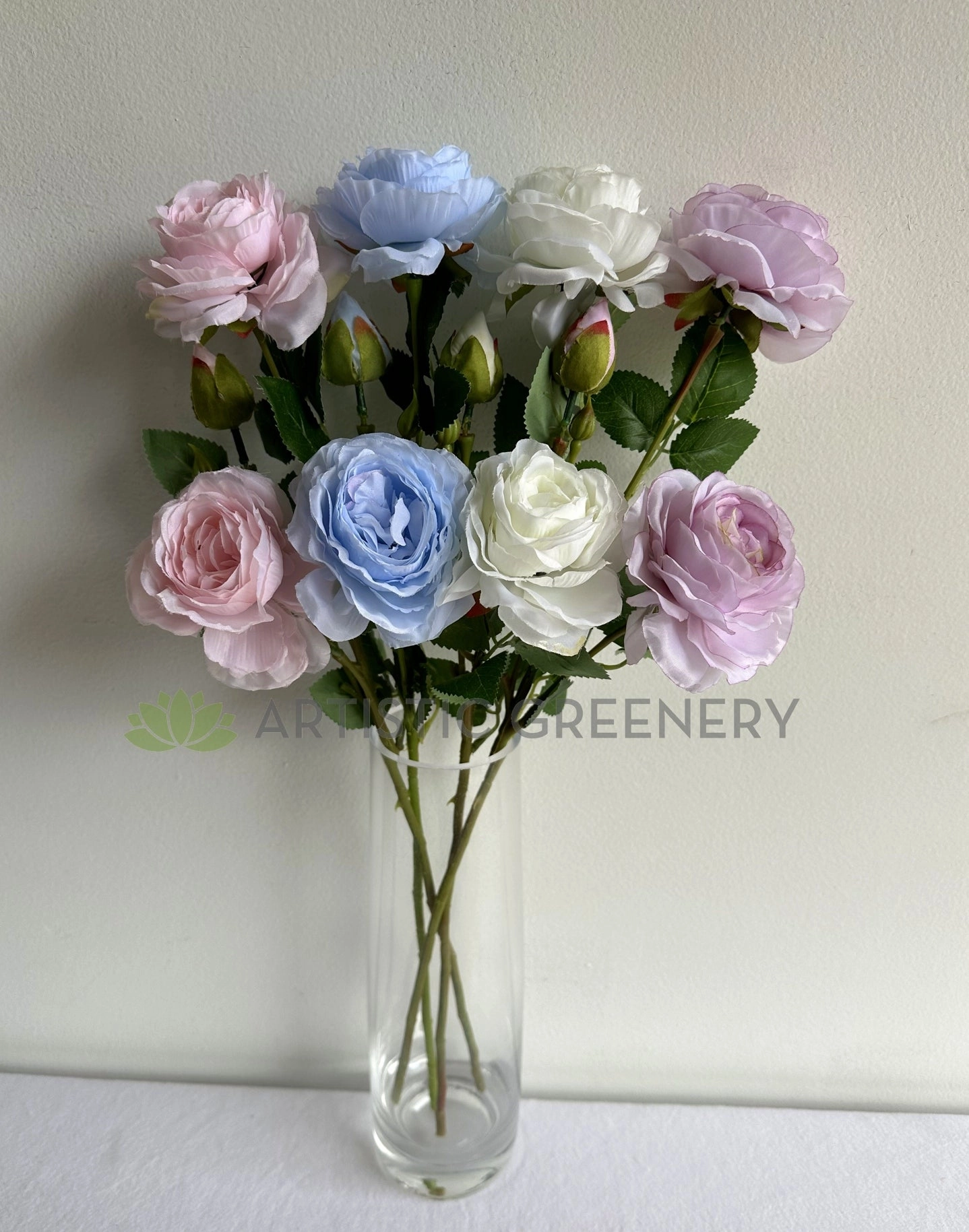 F0375L Ranunculus Spray 55cm Available in 4 Colours