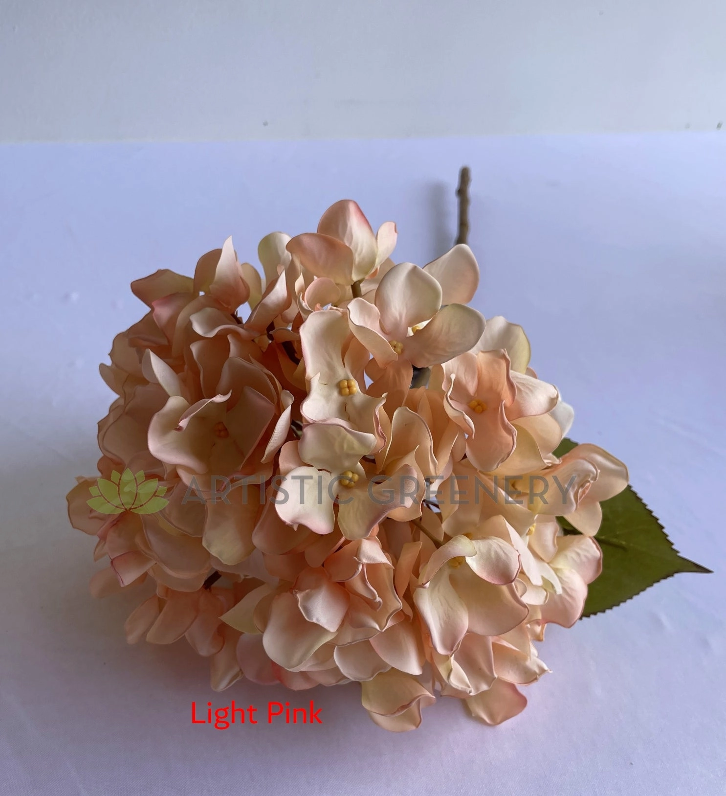 F0376 Dried Style Hydrangea Stem 53cm (21cm Diameter) 4 Colours
