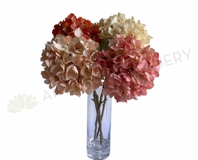 F0376 Dried Style Hydrangea Stem 53cm (21cm Diameter) 4 Colours outdoor greenery  