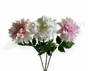 F0387 Dahlia Single Stem 64cm Light Pink / White / Light Purple indoor houseplants  