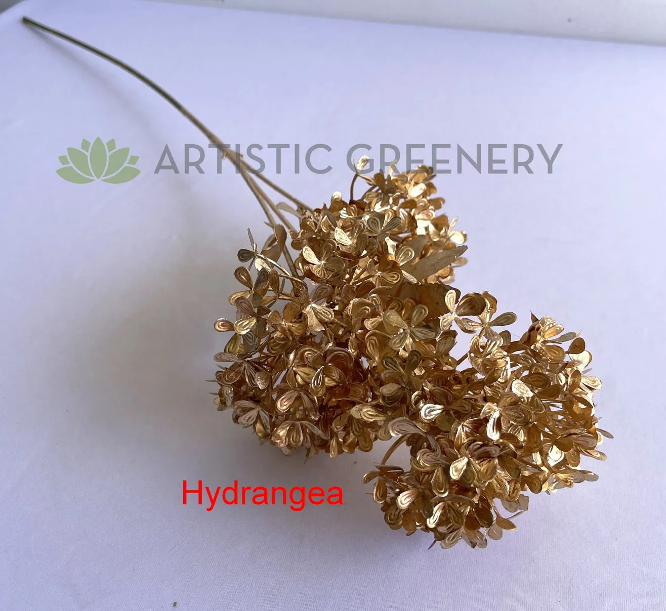 F0389 Gold Rose Spray 53cm & F0388 Gold Hydrangea Spray 66cm