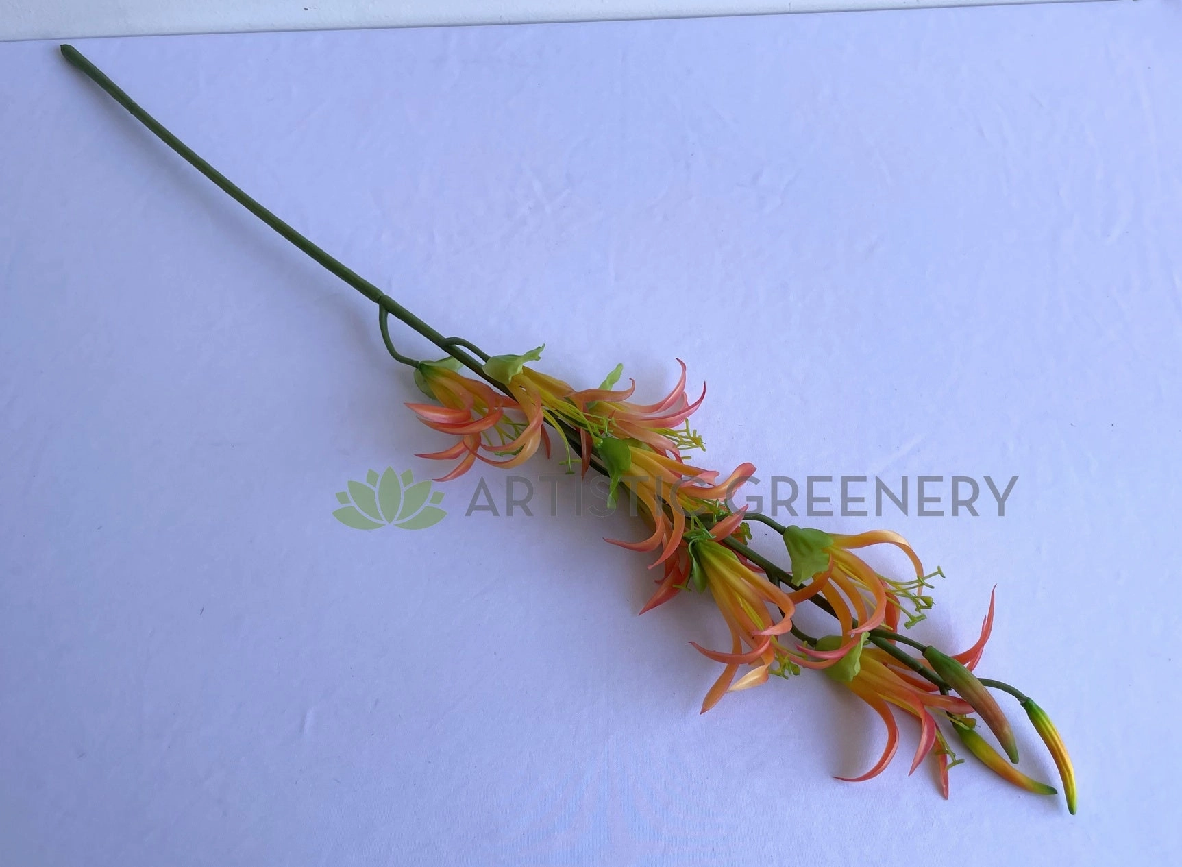 F0390 Orange Tropical Flower Stem 83cm