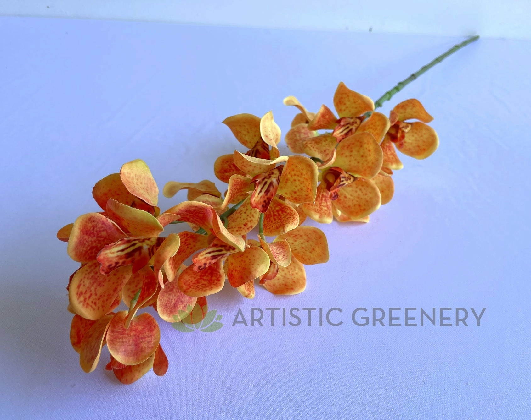 F0392 Mokara Orchid Spray 82cm Orange