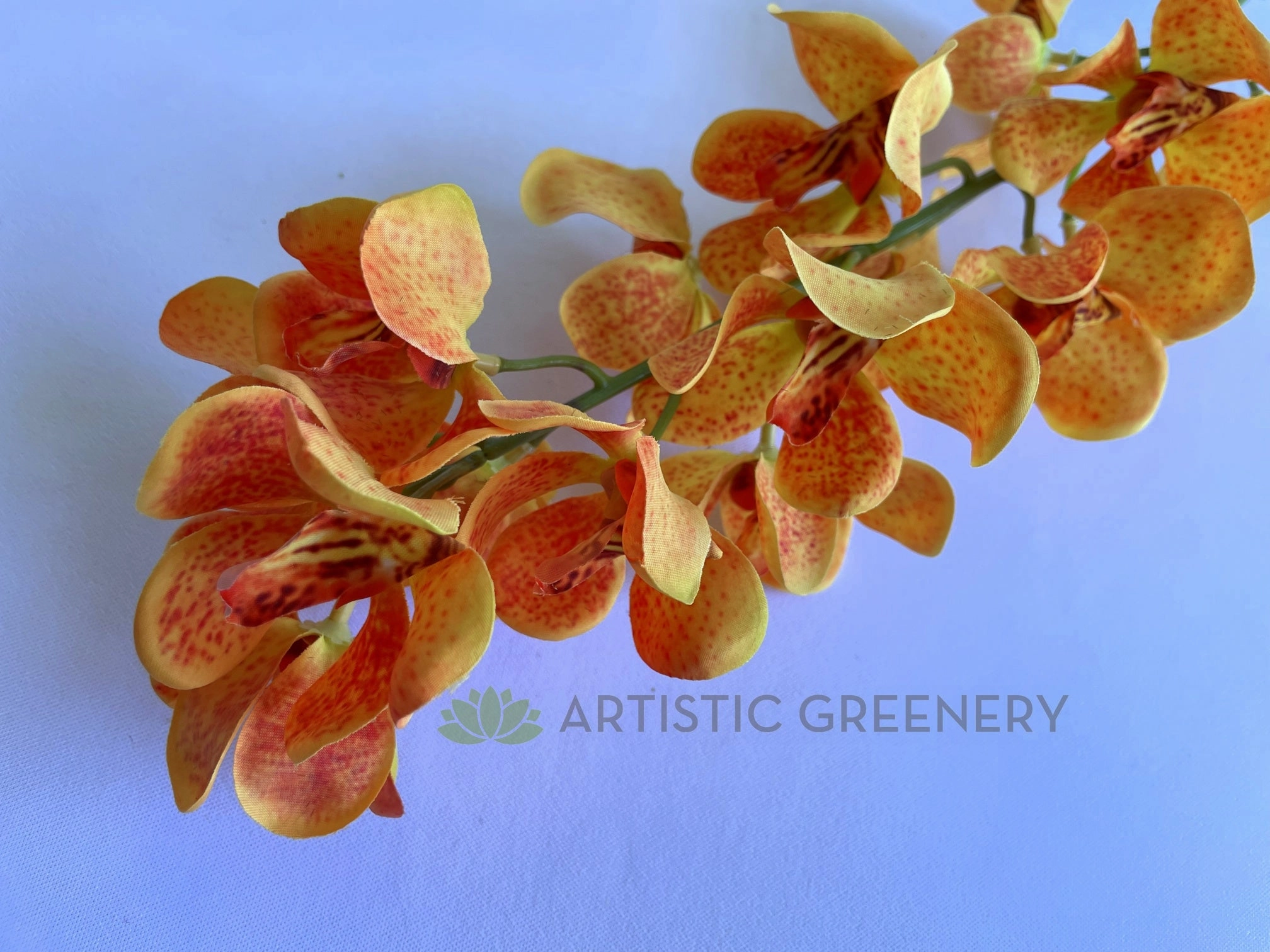 F0392 Mokara Orchid Spray 82cm Orange