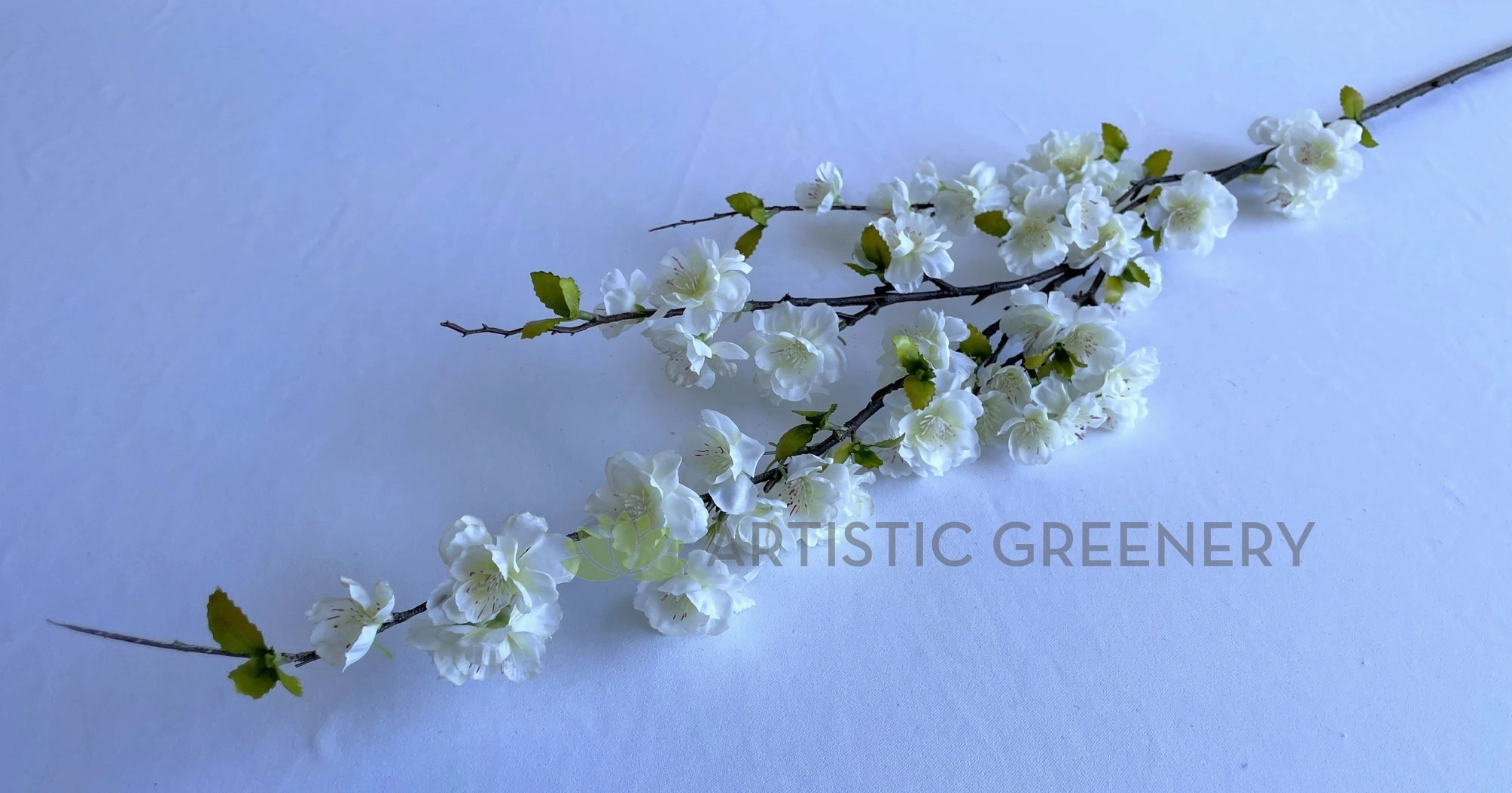 F0394 Cherry Blossom Branch 120cm White