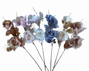 F0399 Boho Style Rose Spray 78cm 6 Colours indoor houseplants  