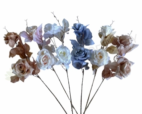 F0399 Boho Style Rose Spray 78cm 6 Colours outdoor greenery  