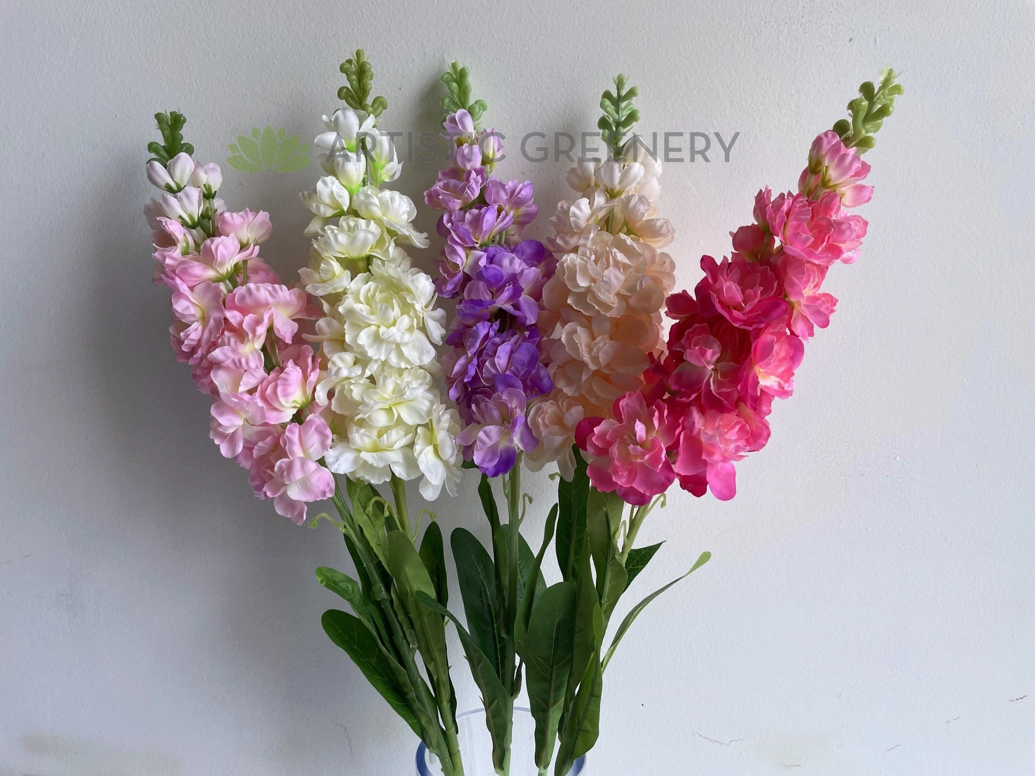 F0402 Delphinium / Stock Flower 85cm 5 Colours