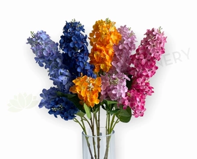 F0404 Hyacinth / Stock Flower Stem 76cm 5 Colours indoor houseplants  