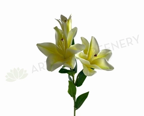 F0406 Oriental Lily Spray 76cm Light Yellow outdoor greenery  