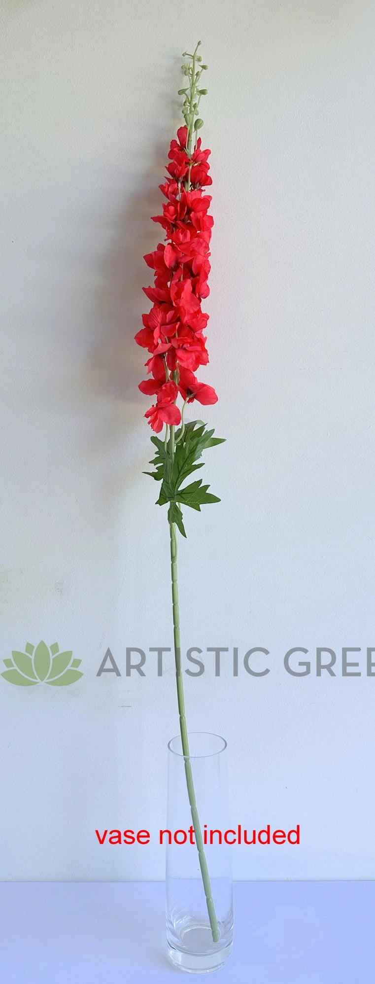 F0407 Long Stock Flower 125cm Red