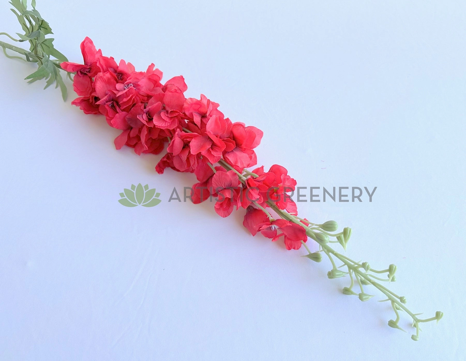 F0407 Long Stock Flower 125cm Red